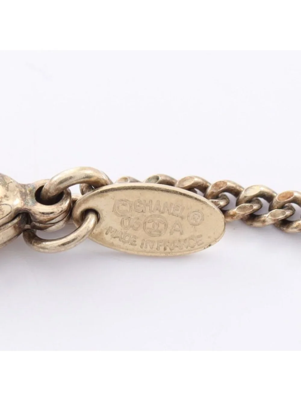 Chanel Necklace CC Logo Icon Border